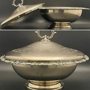 Sheridan Taunton Silversmiths Chaffing Dish Server Pyrex Insert 023 USA 1.5quart - Picture 1 of 19