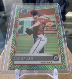 2020 Panini Donruss Optic #54 Zac Gallen Rated Rookie Snakeskin PRIZM /84