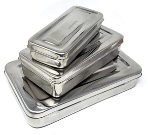 Caja de Esterilización Instrumentos 8" x 4" Esterilización Dental Quirúrgica Grado Alemán - Imagen 1 de 18