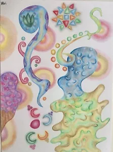 Abstract Surrealism Art Drawing, Highly Detailed & Original - Picture 1 of 2