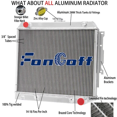 4-Core Radiator For 1968-1974 Dodge Coronet Challenger Plymouth Satellite V8 AT - Изображение 1 из 4