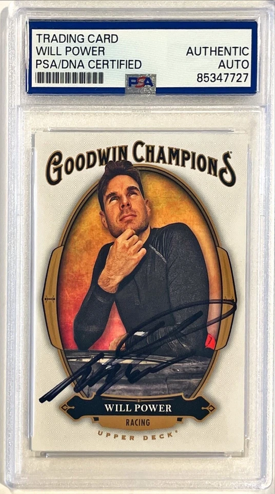 Tarjeta automática firmada por UD Goodwin Champions Will Power IRL Indy 2020 #35 PSA DNA Foto 1 de 1
