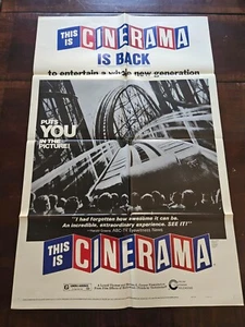 R1972 CINERAMA Original One Sheet Poster MOVIE THEATER TRAVELOGUE DOCUMENTARY - Picture 1 of 5