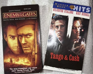 Set of 2 Tango & Cash 1989 & Enemy at the Gates 2001 VHS Video Tape Bundle - Picture 1 of 7