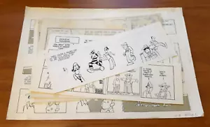 Konvolut 8 Comic Strip Kunst Ende 70er Jahre Zimmermann - Bild 1 von 11