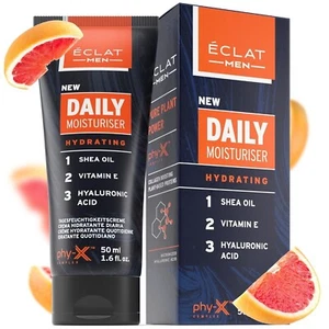 Eclat men daily moisturizer Sealed 10/2024 Shea Oil 1.6fl/oz Vitamin E PhyX Z3 - Picture 1 of 5