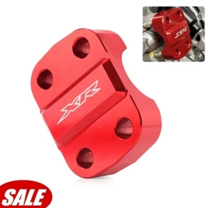 For HONDA XR400R XR650L 1996-2004 CNC Aluminium Front Wheel Axle Holder Red Cap - Picture 1 of 20