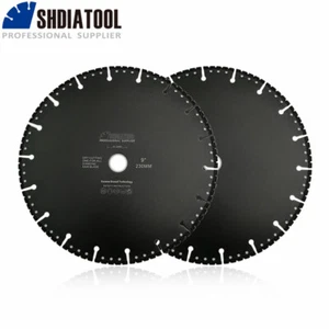 2pcs 230mm Vacuum Brazed Diamond Saw Blade 9" all Purpose Demolition Rescue Disc - Picture 1 of 10