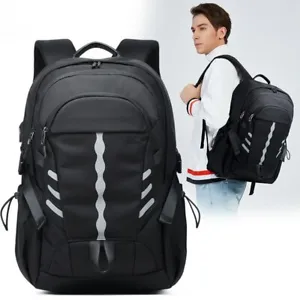Anti -theft Men 15.6 Inch Laptop Backpacks School Travel USB Charging Teenager - Picture 1 of 13