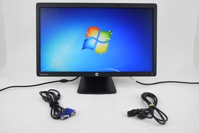 HP EliteDisplay E221 Wide Screen LED Monitor DisplayPort VGA DVI Grade A - Image 1 of 4