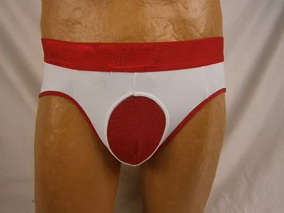 Calzoncillo bombilla PPU grande rojo y blanco #1766IM AL674 Foto 1 de 3