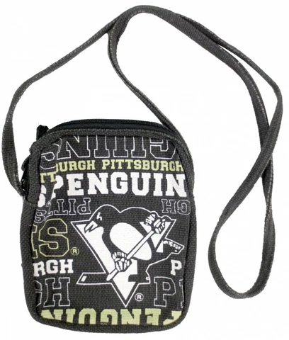 Pittsburgh Penguins NHL Wordmark Canvas Hipster Purse Cover
