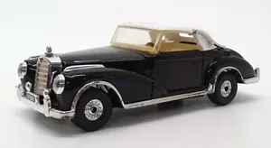 Corgi Appx 12cm Long Diecast C806 - 1956 Mercedes 300S - Black White Roof - Picture 1 of 4