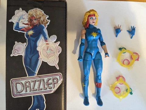 Marvel Legends DAZZLER from Mojoworld Box Set Hasbro 6" X-Men Pulse Exclusive Cover