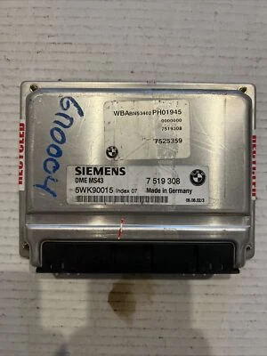 Блок управления двигателем 2002 BMW 330I ECU OEM 5WK90015 - Изображение 1 из 4