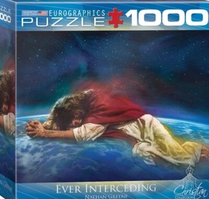 “Jesus” Ever Interceding Nathan Greene 1000 Pc Eurographics Puzzle #F68 - Picture 1 of 3