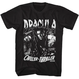 Hammer Horror Blood Thirsty Dracula Terrifying Chiller Thriller Men's T Shirt - Picture 1 of 3