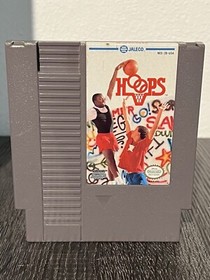 HOOPS NES Nintendo Basketball Game TESTED - AUTHENTIC - WORKS - GAME ONLY