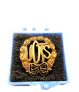 Spilla Vintage UOTS United Order True Sisters Jewish Gold Filled Membership in scatola - Foto 1 di 2