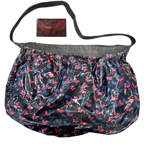 Borsa a tracolla Bottega Veneta Vinile Rivestita Farfalla Made in Italy con Specchio