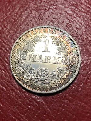 1915-A 1 Mark Beautiful Toning Proof Germany Please Check Out Our Inventory - Image 1 of 4