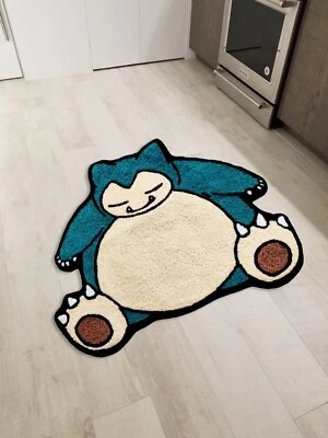 Snorlax Japanese Anime Cartoon Floor Mat Area Runner Rug Living Room Wool Carpet - Image 1 of 3