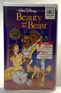 **SEALED** Vintage DISNEY VHS: 1992 Beauty & the Beast - Black Diamond - Picture 1 of 6