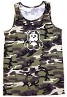 Nw Men's Printed Baby Bear Green Camo Camouflage Premium Pro-5 Mma Army Tank Top
