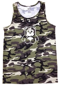 NUEVO CON ETIQUETAS CAMISETA SIN MANGAS EJÉRCITO BABY OSO VERDE CAMUFLAJE PARA HOMBRE IMPRESO PREMIUM PRO-5 MMA - Imagen 1 de 3