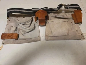 Vintage Sears Handwerker Leder Zimmermann Schürze 937528 Werkzeug Utility Gürtel Mexiko - Bild 1 von 10