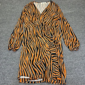 Diane Von Furstenberg Toronto Minikleid Wickeloptik Zebra-Print Gr. XL - Bild 1 von 5
