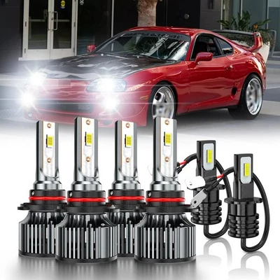 Kit combinado de luces antiniebla LED de haz alto bajo para Toyota Supra 1994-1998 Foto 1 de 4