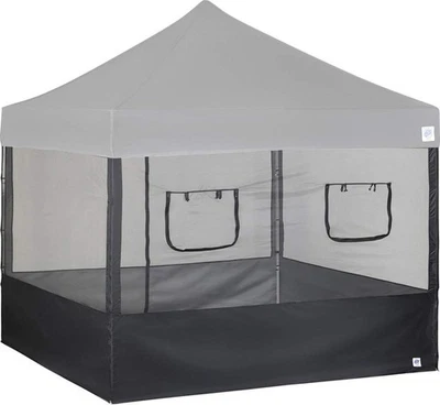 Kit de pared lateral de cabina de comida E-Z UP, juego de 4, se adapta a toldo de pierna recta de 10' x 10'... Foto 1 de 4