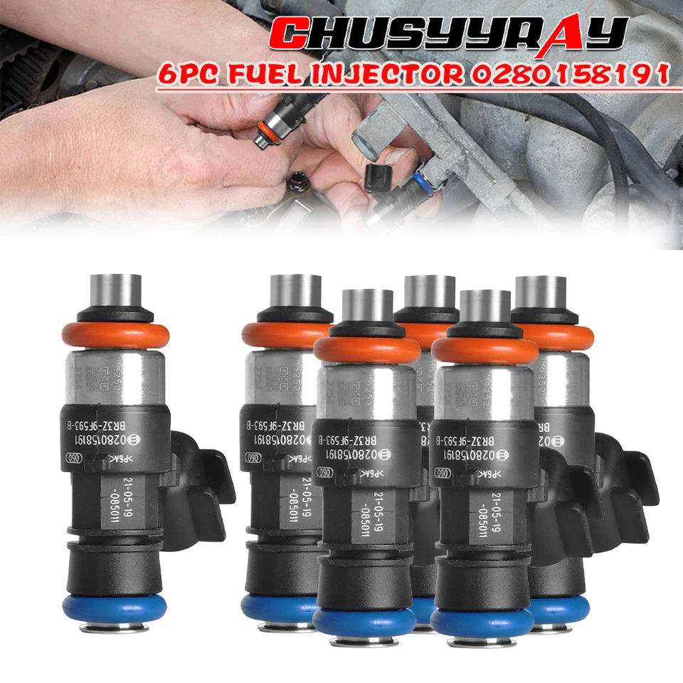 6x Inyectores de combustible para 2007 2008 2009 2010 2011 2012 2013 14 Mazda CX-9 3,5 L 3,7 L Foto 1 de 4