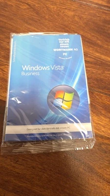 Microsoft Windows Vista Business SP1 , 32 Bit OEM / Deutsch mit  MwSt-Rechnung - Bild 1 von 2
