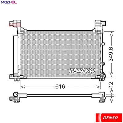 CONDENSER AIR CONDITIONING DCN50132 FOR LEXUS 8AR-FTS 2.0L 4cyl IS III - Image 1 of 4