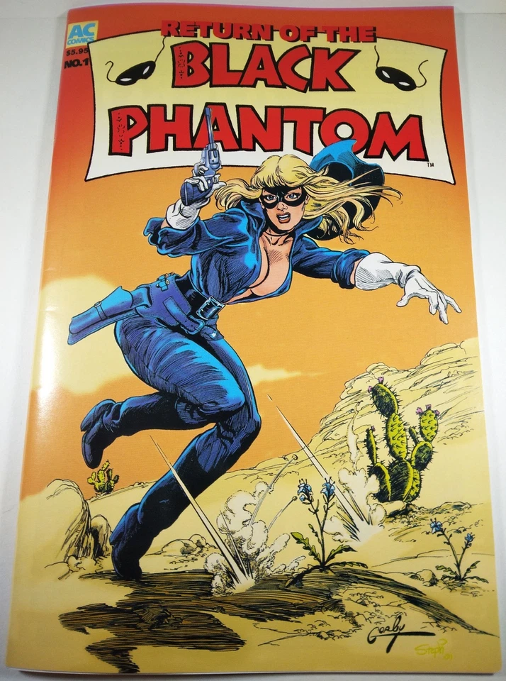 🔴🔥 RETURN OF THE BLACK PHANTOM #1 AC COMICS 2002 FEMFORCE Good Girl GGA Cat Foto 1 de 4