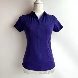Vintage Miss Sixty Purple Y2k Mesh Top Size M - Picture 1 of 16