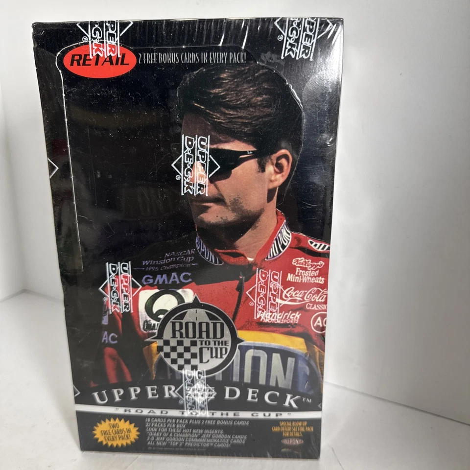 1996 Upper Deck Road to The Cup Sealed 32 Pack Retail Box JEF GORDON new - Image 1 of 4