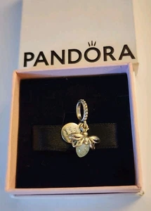 Pandora Glow in the Dark Firefly "You Light Up My Life" Bangle Charm #799352C01 - Picture 1 of 6