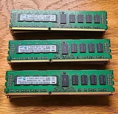 72GB (4GB X 18) Samsung M393B5273CH0-CH9 10600R DDR3 SERVER RAM. FAST SHIP - Image 1 of 4