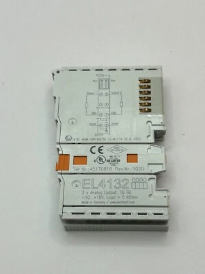 BECKHOFF EL4132  EtherCAT-Klemme 2-Kanal-Analog-Ausgang Spannung ±10 V 16 Bit - Bild 1 von 4