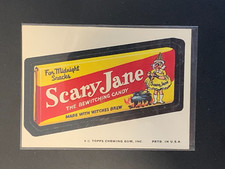 1974 Topps Wacky Packages Mary Scary Jane Halloween Candy 10th Series 10 EX+