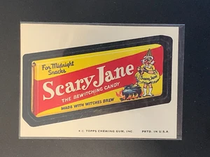 1974 Topps Wacky Packages Mary Scary Jane Halloween Candy 10th Series 10 EX+ - Picture 1 of 1