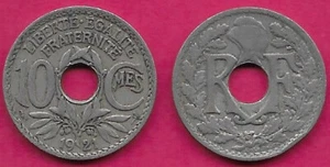 FRANCE 10 CENTIMES 1921 VF-XF LIBERTY CAP ABOVE WREATH SURROUND - Picture 1 of 1