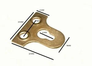 Bilder Spiegel Wandbehang Glas Platte Vermessingt Geschlitzt 19mm Packung 50 - Picture 1 of 1