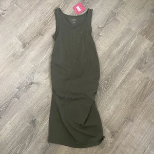 NWT Ingrid Isabel Target Womens Maternity Dress S TShirt Ruched Fitted Olive - Picture 1 of 5