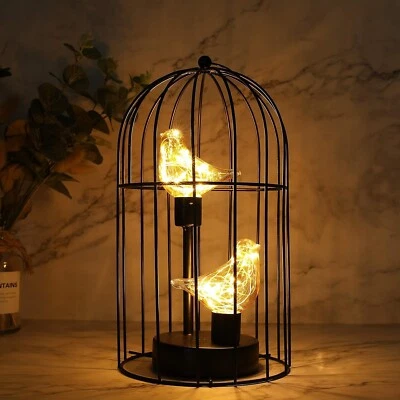 JHY Design Birdcage Decorative Lamp Battery Operated 30CM Tall Cordless Accent L - image 1 of 4