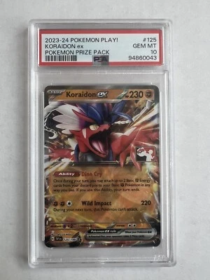 Pokemon TCG Koraidon ex Prize Pack Play Promo PSA 10 - Image 1 of 2