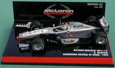 WOW EXTREMELY RARE McLaren MP4/13 MB Heidfeld 1st Goodwood 1999 1:43 Minichamps - Image 1 of 3